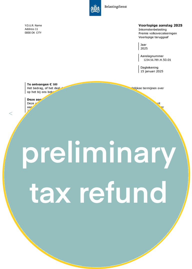 Provisional return Monthly refund
